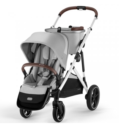 Cybex Gazelle S SLV 2023 - rozwojowy wózek spacerowy z opcją wózka rok po roku lub bliźniaczego | Lava Grey